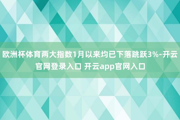 欧洲杯体育两大指数1月以来均已下落跳跃3%-开云官网登录入口 开云app官网入口
